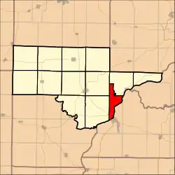 Location in Schuyler County