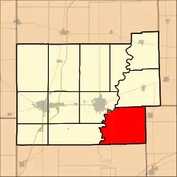 Location in Coles County