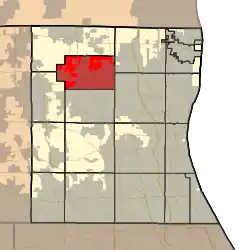 Location in Lake County