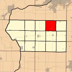 Location in Mercer County