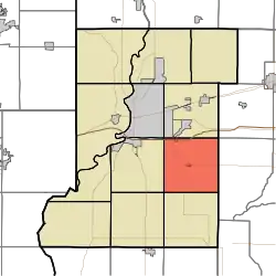 Location in Vigo County