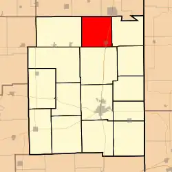 Location in Edgar County