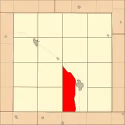 Location in Cuming County