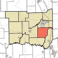 Location in Jackson County