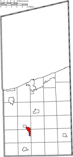 Location of Roaming Shores in Ashtabula County