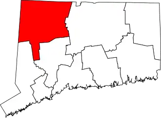 State map highlighting Northwest Hills Planning Region