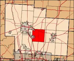 Location of Berlin Township in Delaware County