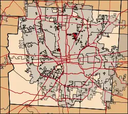Location of Clinton Township in Franklin County.