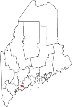 Location of Bath in Maine