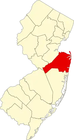 Monmouth County map