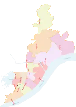Subdistricts of Shangcheng