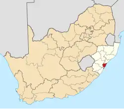 eThekwini within South Africa