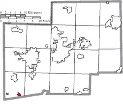 Location of Beach City in Stark County