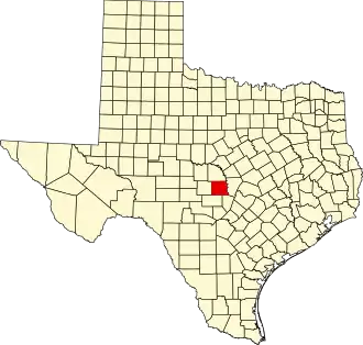 Llano County map
