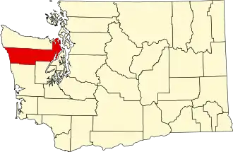 State map highlighting Jefferson County
