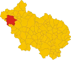 Anagni within the Province of Frosinone