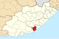 Location in the Eastern Cape