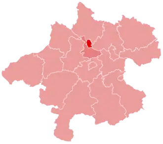 Location within Upper Austria