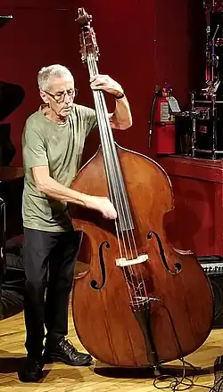 Mario Pavone performing at the Lily Pad, Inman Square, Cambridge Mass. May 12, 2018