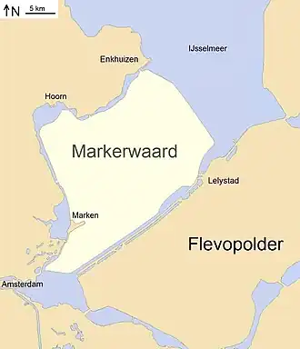 The Markerwaard as planned in 1965[7]