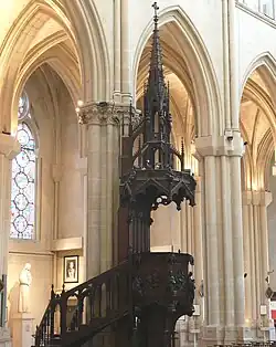 Pulpit inside the Église Saint-Vincent-de-Paul