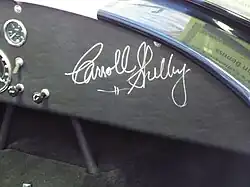 1965 Shelby Cobra dashboard autographed by Carroll Shelby