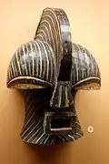 Mask (kifwebe); wood; by Songye people; Royal Museum for Central Africa (Tervuren, Belgium)
