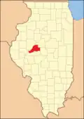 Mason County at the time of its creation in 1841
