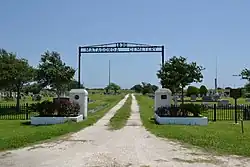 Photo shows Matagorda Cemetery 1830.