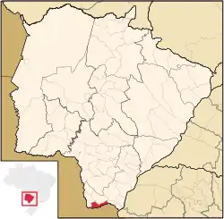Location in Mato Grosso do Sul state