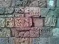 Jumble of Maya glyphs