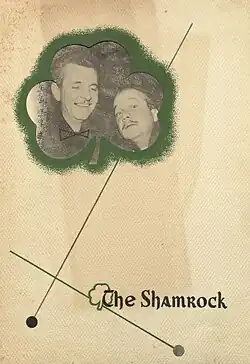 Shamrock Hotel program/menu featuring Lum and Abner – cover (c. 1950, Houston, Texas)