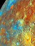 Mercury in false-color