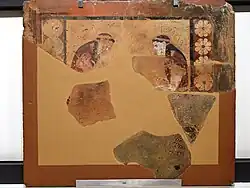 Metope of Procne and Philomela carving up Itys