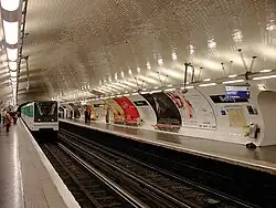 MP 73 rolling stock on Line 6 at Bercy