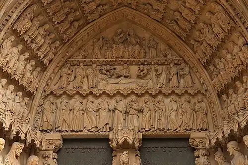 Tympanum of the Portal of the Virgin