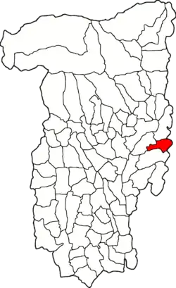 Location in Vâlcea County