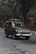 A military police vehicle of Bangladesh.