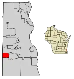 Location of Hales Corners in Milwaukee County, Wisconsin.