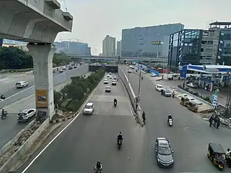 Mindspace underpass near Raidurg metro station