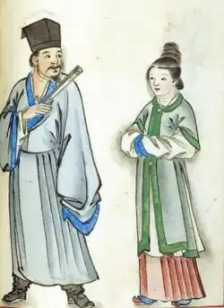 Yuanling banbi, which closes at the front in a duijin manner.