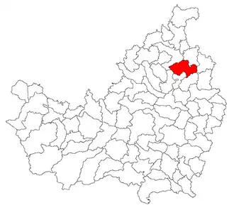 Location in Cluj County