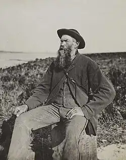 A black and white photograph of Johannes Engst