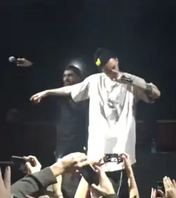 MiyaGi & Эндшпиль during a concert in Moscow in 2016