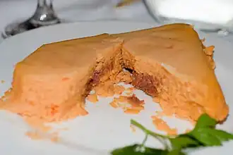 Moin moin is a Yoruba steamed bean pudding.[180]