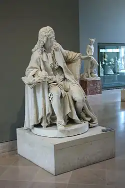 Statue of Molière by Jean-Jacques Caffieri