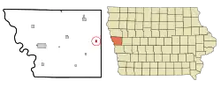 Location of Ute, Iowa