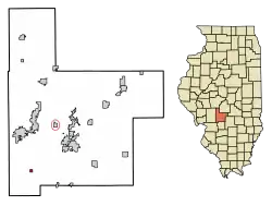 Location in Montgomery County, Illinois