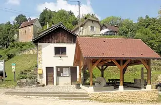 The town hall in Montjoie-le-Château