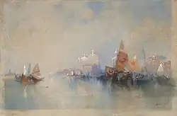 Venice: The Lagoon Looking toward Santa Maria della Salute, 1894, Princeton University Art Museum